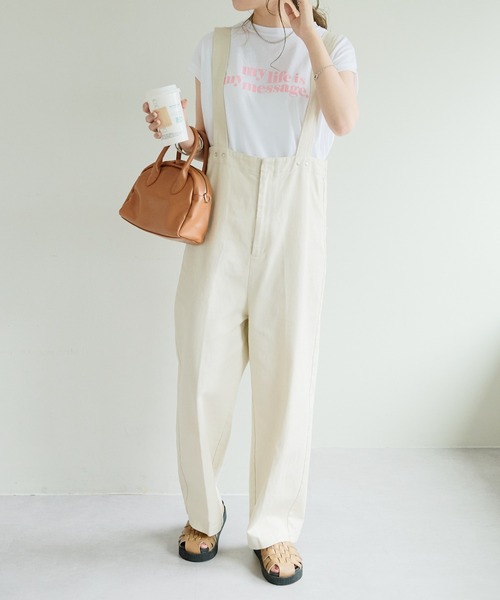 DISCOAT(ディスコート)の「【WEB限定】アメリカンロゴフレンチTシャツ(Tシャツ/カットソー・レディース・ホワイト×グリーン/ホワイト×グレー/ホワイト×ピンク/ピンク/ネイビー/チャコールグレー/クリア・FREE)」の22枚目の写真