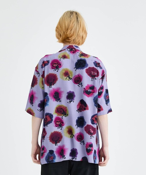 SASQUATCHfabrix.（サスクワァッチファブリックス）の「KASHIN DYES OPEN COLLAR H/S SHIRT（シャツ/ブラウス・メンズ・パープル・L/M）」の6枚目の写真