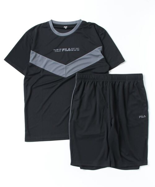 再お値下げしました！フィラウェア★4枚セット FILA フィラ メンズ スウェット 上下 セット 裏起毛 あったか