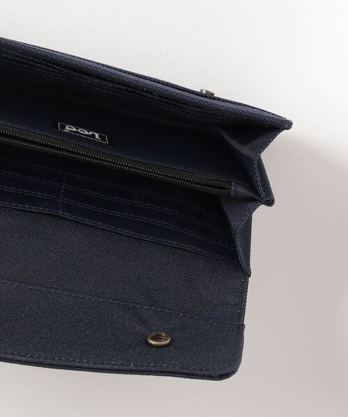 Lee(リー)の「Lee/リー CORDURA コーデュラデニム ロングウォレット(財布・メンズ・ブラック/ネイビー・FREE)」の9枚目の写真