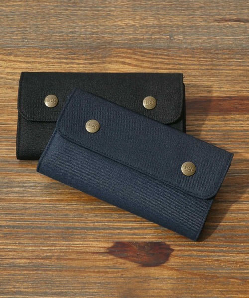 Lee(リー)の「Lee/リー CORDURA コーデュラデニム ロングウォレット(財布・メンズ・ブラック/ネイビー・FREE)」の1枚目の写真