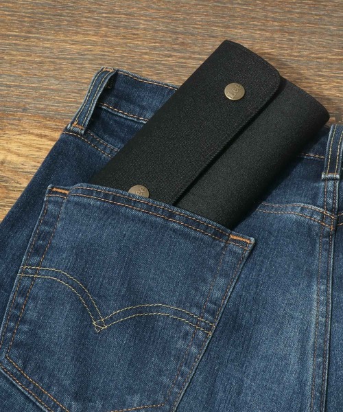Lee(リー)の「Lee/リー CORDURA コーデュラデニム ロングウォレット(財布・メンズ・ブラック/ネイビー・FREE)」の8枚目の写真