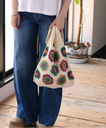 クロシェ編みモチーフサブバッグ