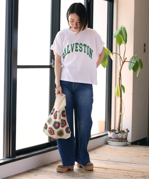 cepo(セポ)の「クロシェ編みモチーフサブバッグ(ハンドバッグ・レディース・ブラック/オフホワイト・FREE)」の11枚目の写真