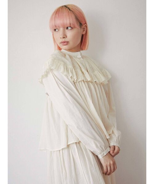 merry jenny（メリージェニー）の「ストラップティアードキャミワンピース（ワンピース・レディース・アイボリー/ブラック/オリーブ・FREE）」の9枚目の写真