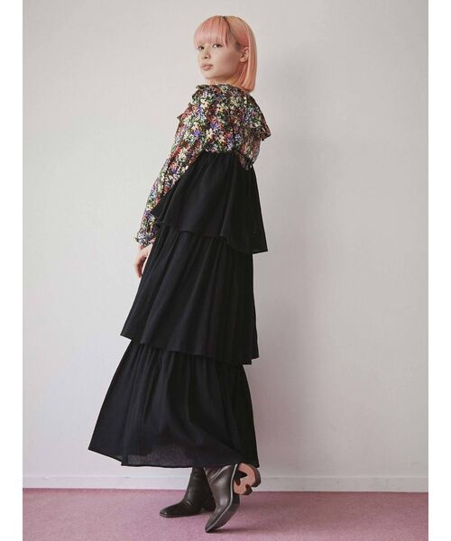 merry jenny（メリージェニー）の「ストラップティアードキャミワンピース（ワンピース・レディース・アイボリー/ブラック/オリーブ・FREE）」の15枚目の写真