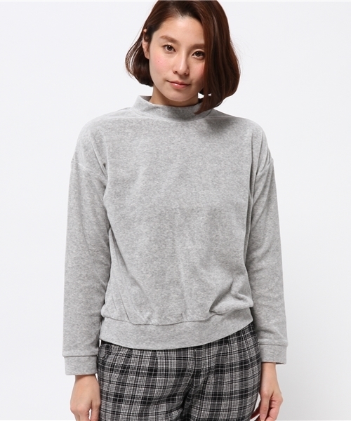 OUTLET（アウトレット）の「【Discoat Petit】ベロアドロップSD（Tシャツ/カットソー・レディース・オフホワイト/キャメル/杢グレー・FREE）」の4枚目の写真