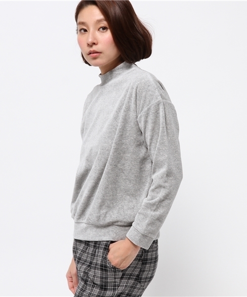 OUTLET（アウトレット）の「【Discoat Petit】ベロアドロップSD（Tシャツ/カットソー・レディース・オフホワイト/キャメル/杢グレー・FREE）」の5枚目の写真
