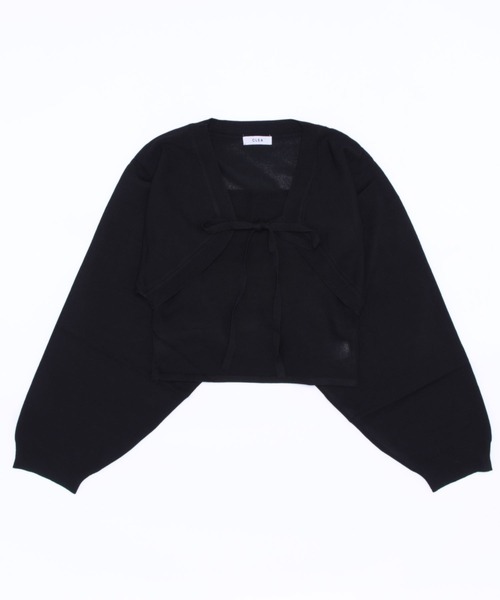 CLEA（クレア）の「ニットボレロカーディガン+ニットキャミSET（カーディガン/ボレロ・レディース・ブラック/ブラウン/オリーブ/アイボリー・FREE）」の21枚目の写真