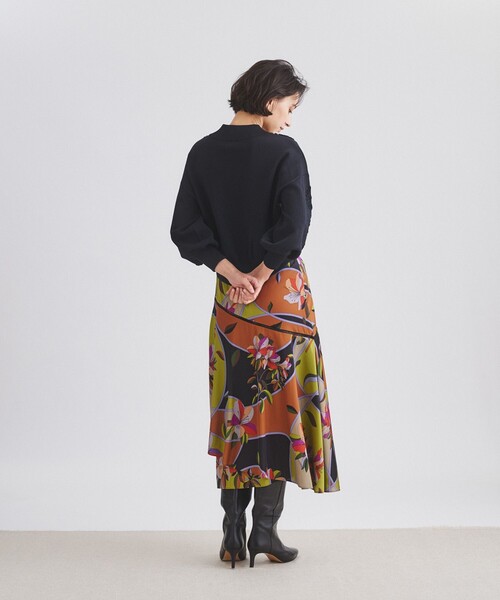 GRACE CONTINENTAL（グレースコンチネンタル）の「コード刺繍ニットカーディガン（カーディガン/ボレロ・レディース・ブラック/ホワイト・36）」の18枚目の写真