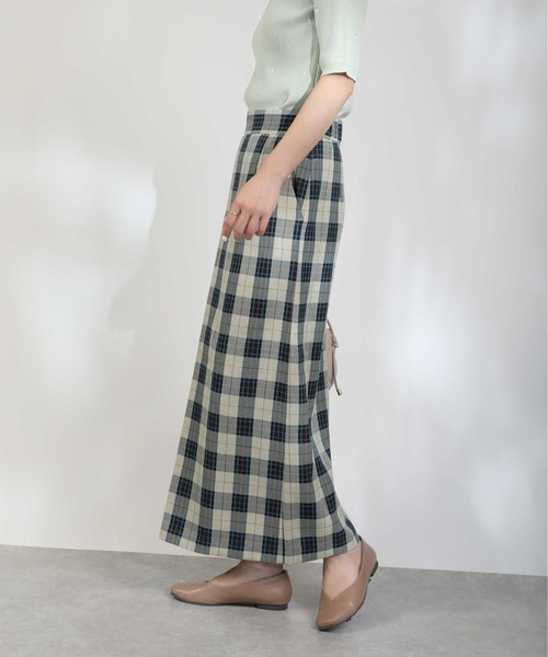PICCIN(ピッチン)の「ボックスタックチェックスカート(スカート・レディース・グリーン系その他/ブルー系その他・M)」の4枚目の写真