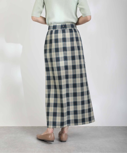 PICCIN(ピッチン)の「ボックスタックチェックスカート(スカート・レディース・グリーン系その他/ブルー系その他・M)」の5枚目の写真