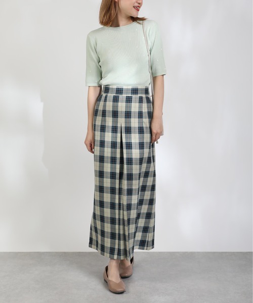 PICCIN(ピッチン)の「ボックスタックチェックスカート(スカート・レディース・グリーン系その他/ブルー系その他・M)」の12枚目の写真