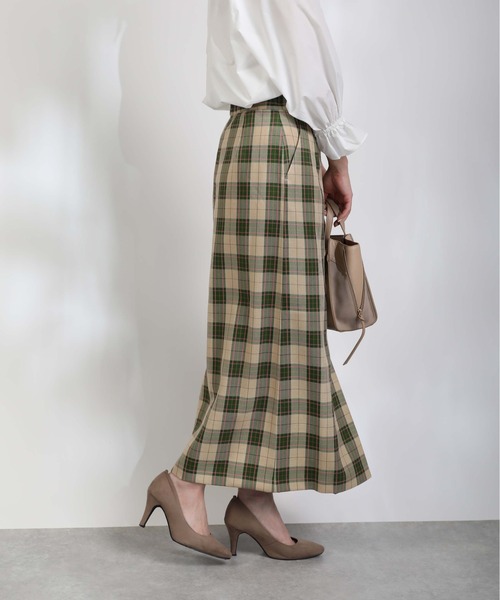 PICCIN(ピッチン)の「ボックスタックチェックスカート(スカート・レディース・グリーン系その他/ブルー系その他・M)」の16枚目の写真