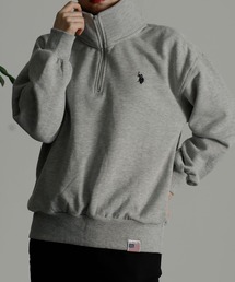 <U.S.POLO ASSN./ユーエスポロアッスン>裏起毛ハーフジッププルオーバー