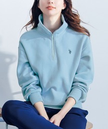 <U.S.POLO ASSN./ユーエスポロアッスン>裏起毛ハーフジッププルオーバー