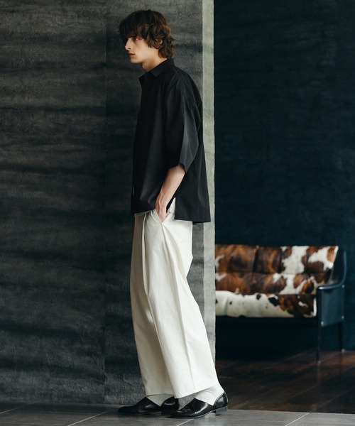 【卒入学式】MOUN TEN. ベージュシャツ　ブラックパンツ　セット売り140 卒入学式】MOUN TEN. ベージュシャツ ブラックパンツ セット売り140