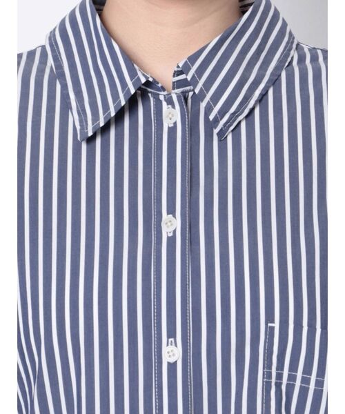 Ungrid（アングリッド）の「スリーブボリュームビッグストライプシャツ（シャツ/ブラウス・レディース・グリーン/ブルー・FREE）」の20枚目の写真