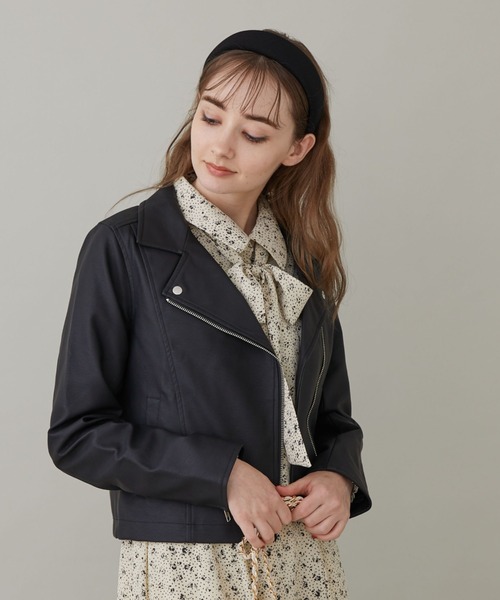 archives(アルシーヴ)の「ライダースジャケット/(ライダースジャケット・レディース・アイボリー/ブラック/グレイッシュベージュ・MEDIUM)」の16枚目の写真