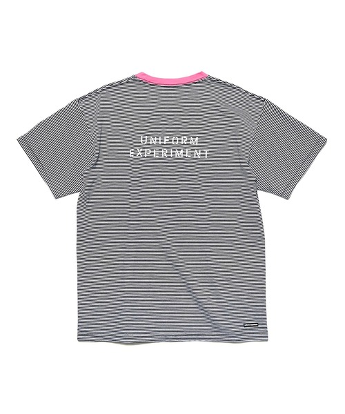 uniform experiment(ユニフォームエクスペリメント)の「TRIM COLOR BORDER TEE(Tシャツ/カットソー・メンズ・ブラック/ネイビー/グレー・2/3/1/4)」の2枚目の写真