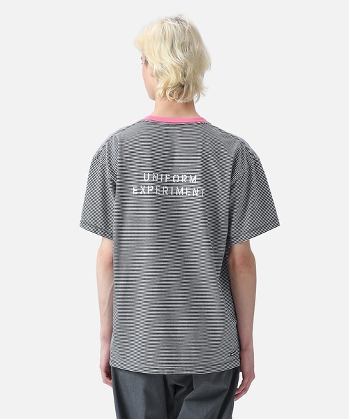 uniform experiment(ユニフォームエクスペリメント)の「TRIM COLOR BORDER TEE(Tシャツ/カットソー・メンズ・ブラック/ネイビー/グレー・2/3/1/4)」の12枚目の写真