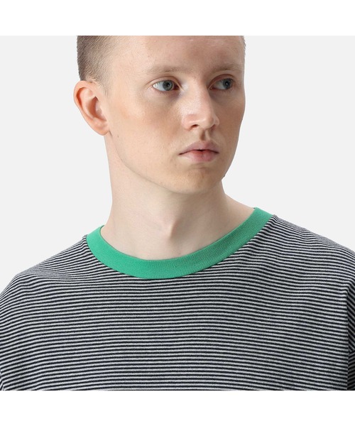 uniform experiment(ユニフォームエクスペリメント)の「TRIM COLOR BORDER TEE(Tシャツ/カットソー・メンズ・ブラック/ネイビー/グレー・2/3/1/4)」の18枚目の写真