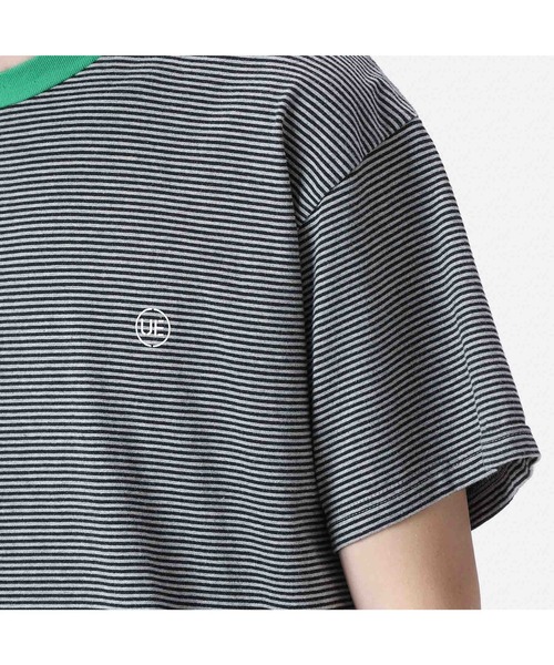 uniform experiment(ユニフォームエクスペリメント)の「TRIM COLOR BORDER TEE(Tシャツ/カットソー・メンズ・ブラック/ネイビー/グレー・2/3/1/4)」の13枚目の写真