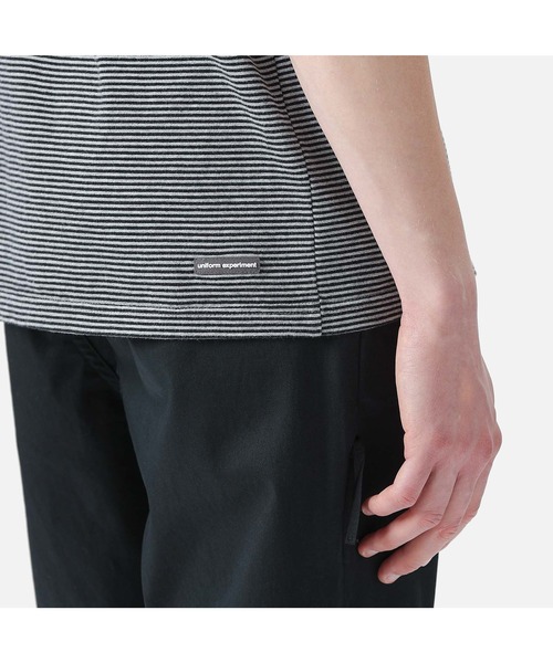 uniform experiment(ユニフォームエクスペリメント)の「TRIM COLOR BORDER TEE(Tシャツ/カットソー・メンズ・ブラック/ネイビー/グレー・2/3/1/4)」の21枚目の写真