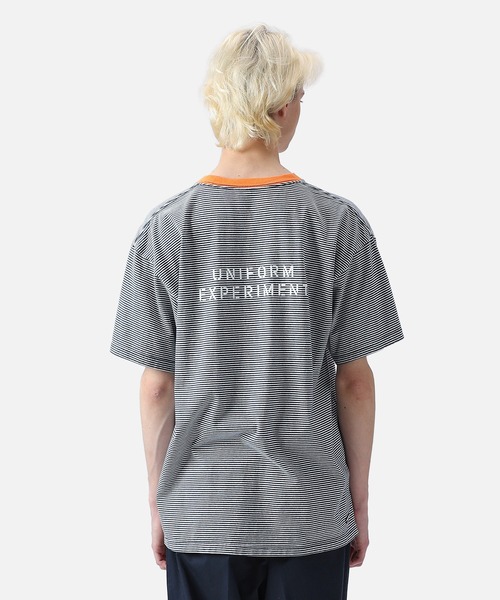 uniform experiment(ユニフォームエクスペリメント)の「TRIM COLOR BORDER TEE(Tシャツ/カットソー・メンズ・ブラック/ネイビー/グレー・2/3/1/4)」の5枚目の写真