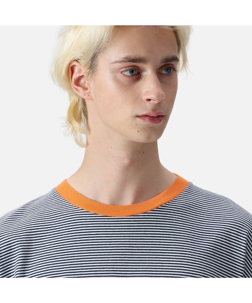 uniform experiment(ユニフォームエクスペリメント)の「TRIM COLOR BORDER TEE(Tシャツ/カットソー・メンズ・ブラック/ネイビー/グレー・2/3/1/4)」の16枚目の写真
