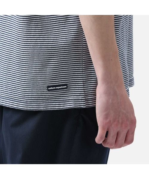 uniform experiment(ユニフォームエクスペリメント)の「TRIM COLOR BORDER TEE(Tシャツ/カットソー・メンズ・ブラック/ネイビー/グレー・2/3/1/4)」の19枚目の写真