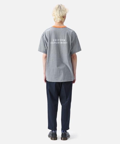uniform experiment(ユニフォームエクスペリメント)の「TRIM COLOR BORDER TEE(Tシャツ/カットソー・メンズ・ブラック/ネイビー/グレー・2/3/1/4)」の8枚目の写真