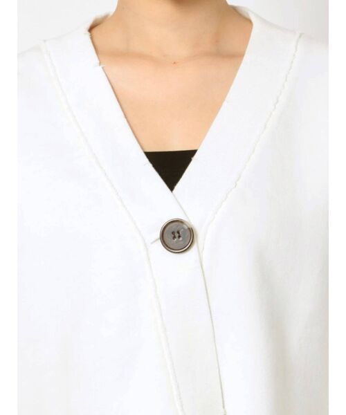 EMODA(エモダ)の「スウェットルーズカーディガン(カーディガン/ボレロ・レディース・ホワイト/グレー/ブラック/ブルー・FREE)」の14枚目の写真