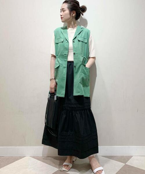 ITEMS URBANRESEARCH（アイテムズ アーバンリサーチ）の「ミリタリーベスト（ベスト・レディース・ブラック/ベージュ/グリーン・FREE）」の17枚目の写真