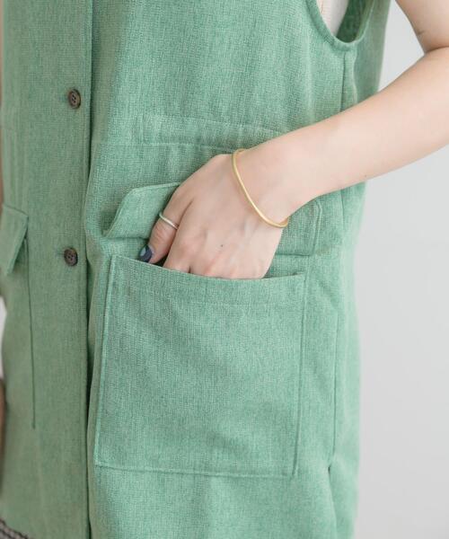 ITEMS URBANRESEARCH（アイテムズ アーバンリサーチ）の「ミリタリーベスト（ベスト・レディース・ブラック/ベージュ/グリーン・FREE）」の7枚目の写真