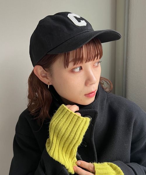 DISCOAT（ディスコート）の「オリジナルワッペン刺繍CAP（キャップ・レディース・ブラック/ベージュ/ネイビー/グリーン/モカ・FREE）」の2枚目の写真