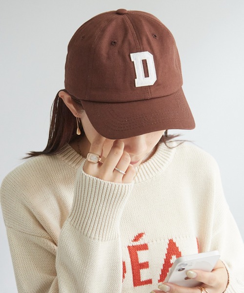 DISCOAT（ディスコート）の「オリジナルワッペン刺繍CAP（キャップ・レディース・ブラック/ベージュ/ネイビー/グリーン/モカ・FREE）」の3枚目の写真