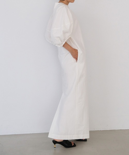 AKTE（アクテ）の「バルーンスリーブポプリンワンピース（ワンピース・レディース・イエロー/ブラック/ホワイト・FREE）」の11枚目の写真