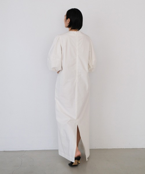 AKTE（アクテ）の「バルーンスリーブポプリンワンピース（ワンピース・レディース・イエロー/ブラック/ホワイト・FREE）」の15枚目の写真