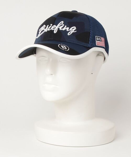 BRIEFING(ブリーフィング)の「WOMENS CAMO PRINT MESH CAP(キャップ・レディース・ネイビー/ホワイト/オリーブ/ブラック・FREE)」の4枚目の写真