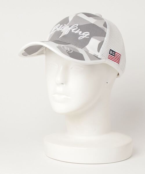 BRIEFING(ブリーフィング)の「WOMENS CAMO PRINT MESH CAP(キャップ・レディース・ネイビー/ホワイト/オリーブ/ブラック・FREE)」の1枚目の写真