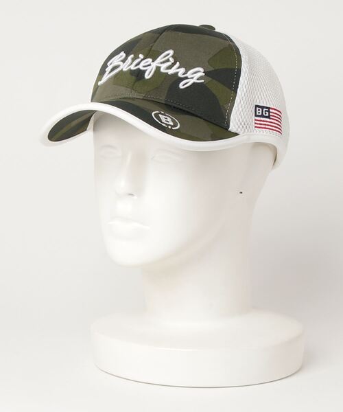 BRIEFING(ブリーフィング)の「WOMENS CAMO PRINT MESH CAP(キャップ・レディース・ネイビー/ホワイト/オリーブ/ブラック・FREE)」の3枚目の写真