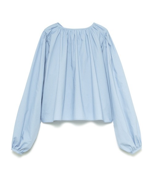 Stylevoice for xxx（スタイルヴォイスフォー）の「ボリュームスリーブギャザーブラウス（シャツ/ブラウス・レディース・ブルー/ホワイト・FREE）」の21枚目の写真