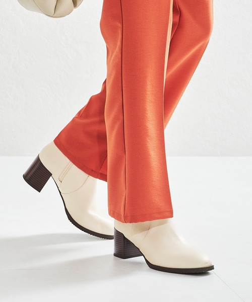 ORiental TRaffic（オリエンタルトラフィック）の「チャンキーヒールミドルブーツ/21408（ブーツ・レディース・ホワイト/ブラック/ベージュ/グレー・LL/3L/SS/S/M/L）」の18枚目の写真