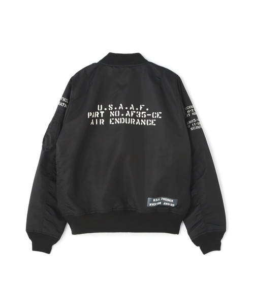 AVIREX（アヴィレックス）の「《REBUILD COLLECTION》MULCH STENCIL MA-1/ マルチステンシルMA-1（MA-1・レディース・ブラック/カーキ/その他10・S/M/L）」の19枚目の写真