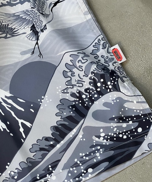 Perushu（ペルーシュ）の「【2th】和柄オープンカラーシャツ（シャツ/ブラウス・メンズ・ライトグリーン/ブラック・LARGE/MEDIUM）」の21枚目の写真