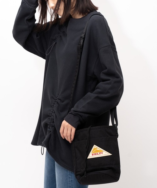 KELTY(ケルティ)の「KELTY / ケルティ ラウンド ボトム トートバッグ AGI ROUND BOTTOMTOTE(ショルダーバッグ・レディース・タン/ブラック・FREE)」の6枚目の写真