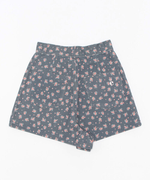 epine（エピヌ）の「e flower embroidery short pants black（デニムパンツ・レディース・ブラック・S/M）」の9枚目の写真