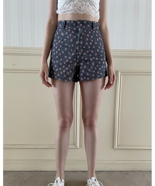 epine（エピヌ）の「e flower embroidery short pants black（デニムパンツ・レディース・ブラック・S/M）」の12枚目の写真