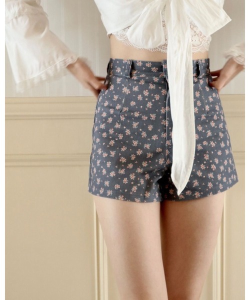 epine（エピヌ）の「e flower embroidery short pants black（デニムパンツ・レディース・ブラック・S/M）」の19枚目の写真